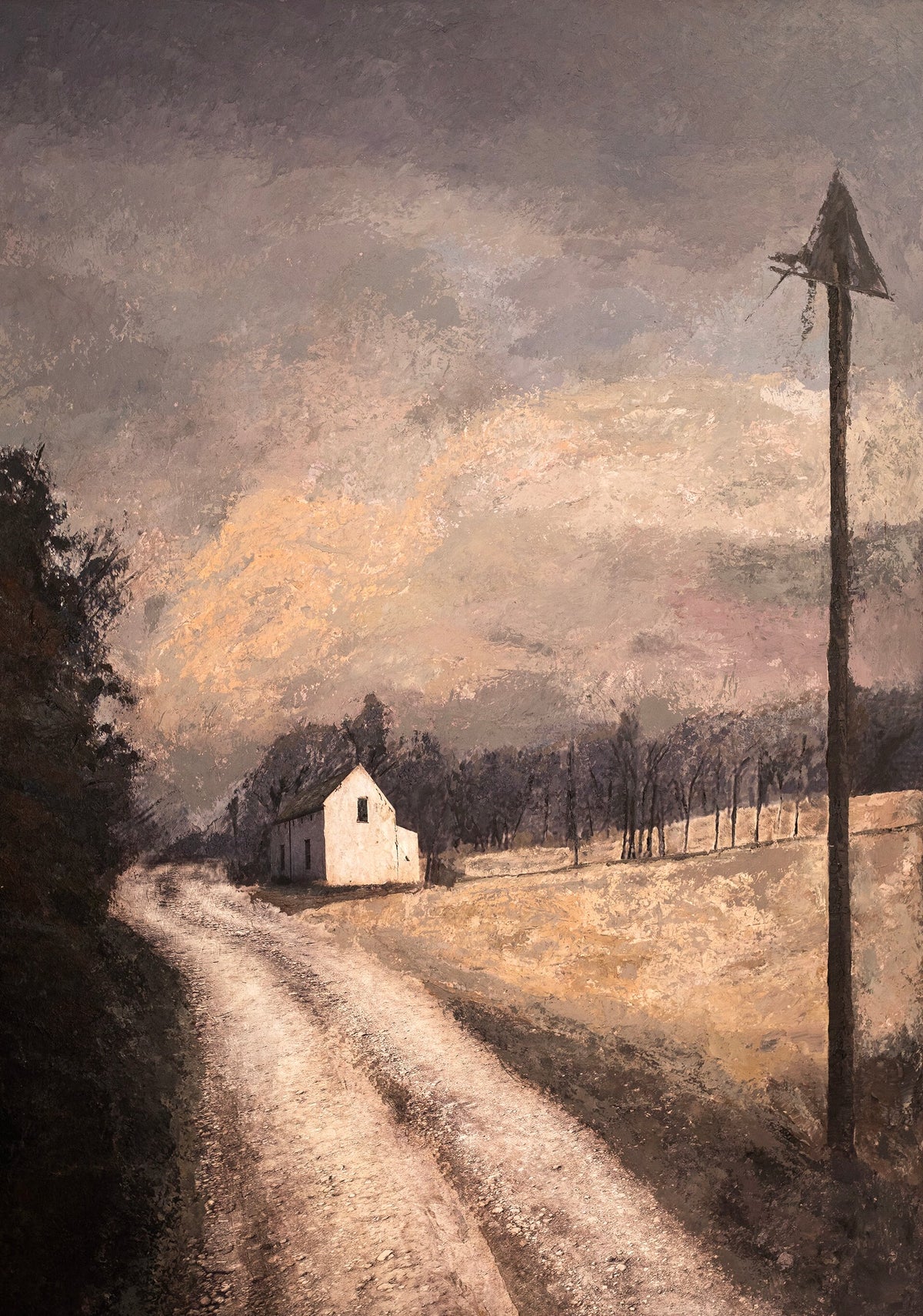 Twilight Hues on Country Lane by Martin Osner, an original painting