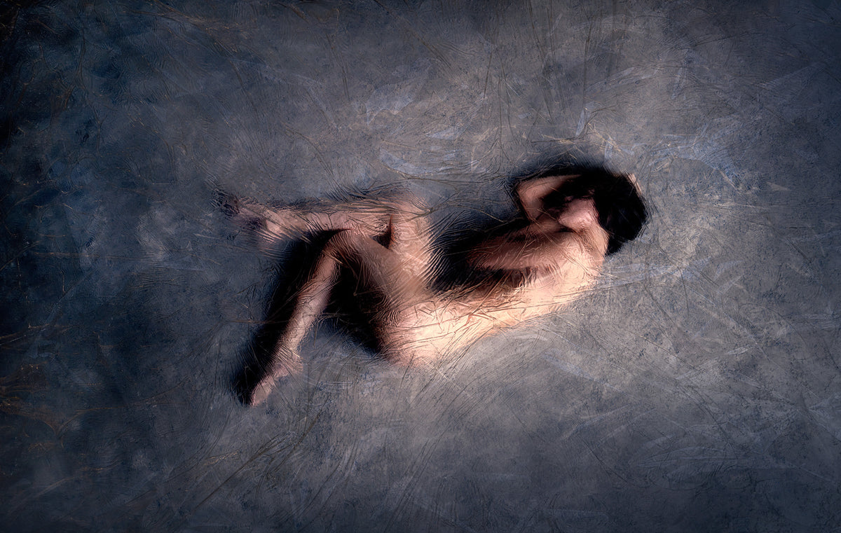 Immerse | Demure Collection by Ramzi Mansour, a mixed media portrait