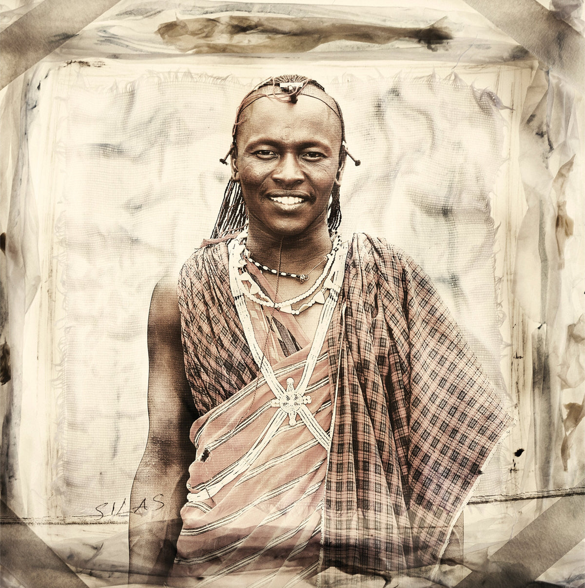 Maasai African Tribal Warrior | Silas by Klaus Tiedge, a Maasai warrior portrait