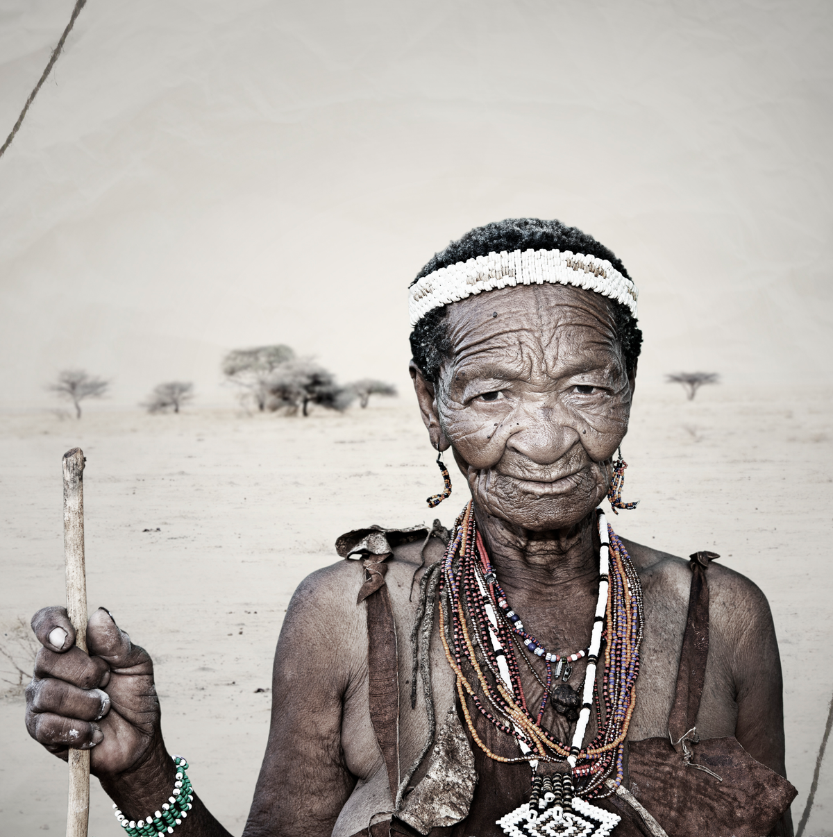 Khoi-San Tribal Portrait | Hetei by Klaus Tiedge, a Khoi-San portrait