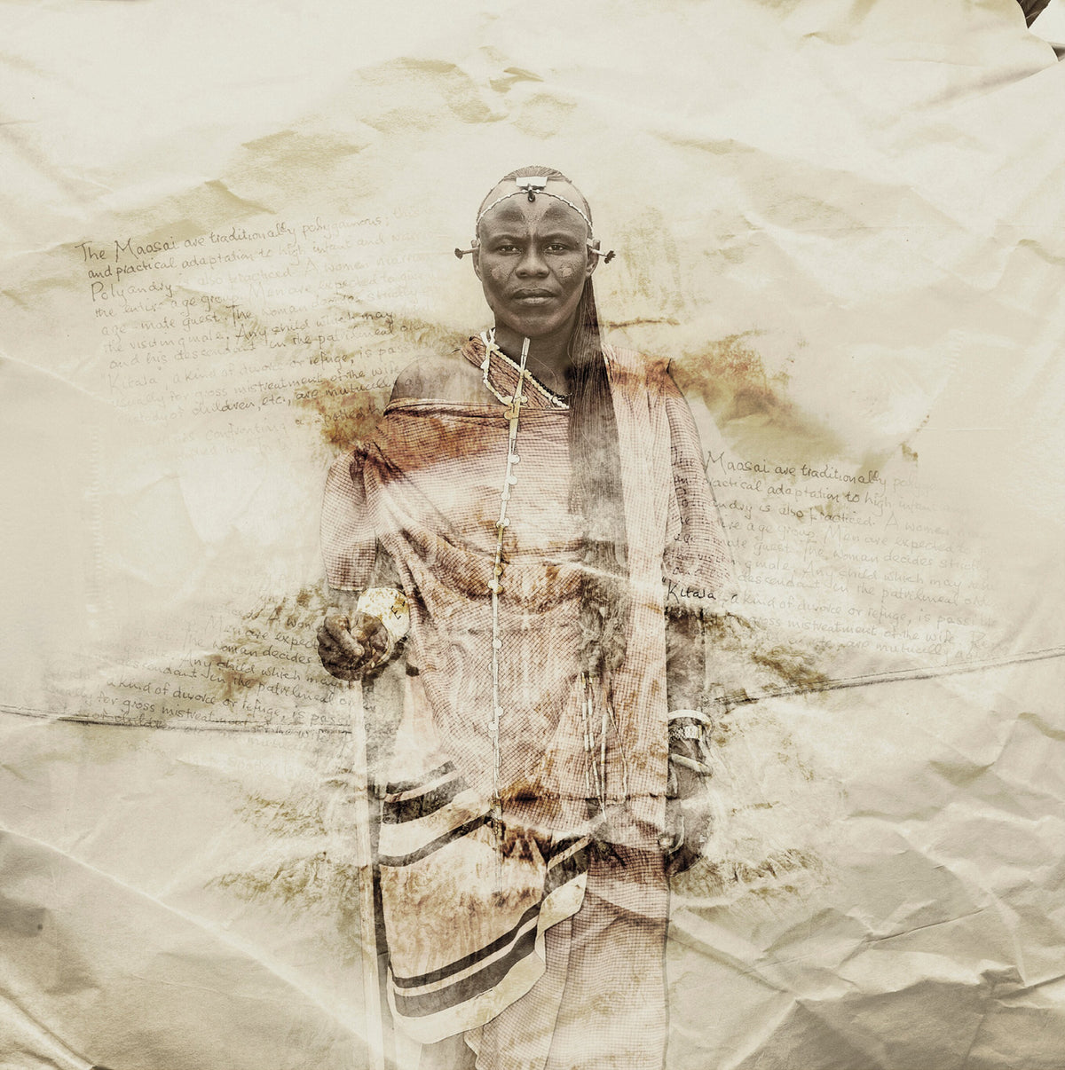 Maasai African Tribal Warrior | Jacob by Klaus Tiedge, a Maasai man in traditional dress