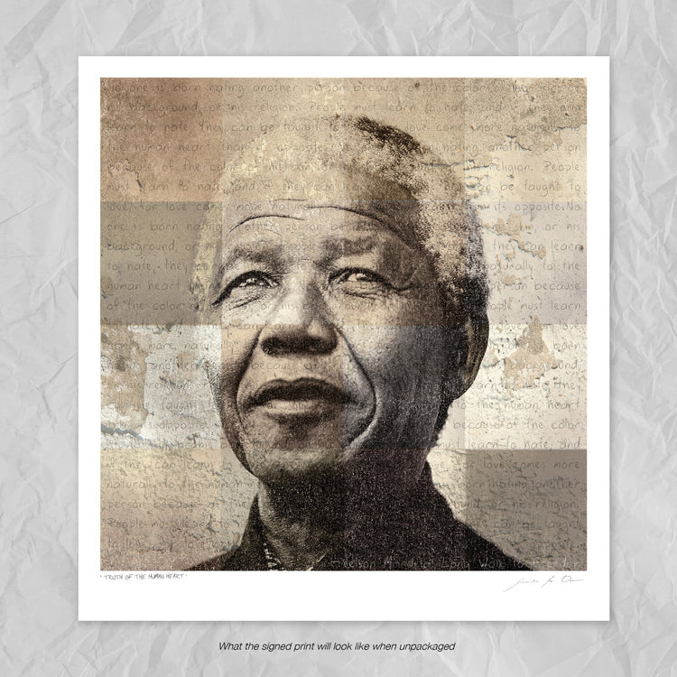 Truth of the Human Heart | Nelson Mandela Portrait