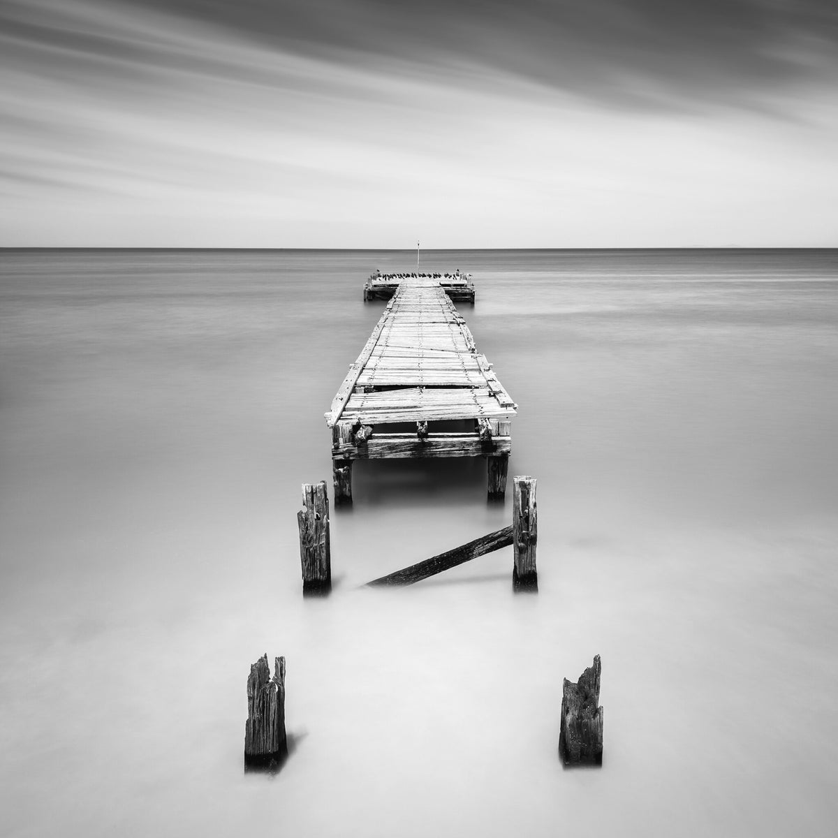 Serenity No.1 by Samantha Lee Osner, a minimal black and white seascape