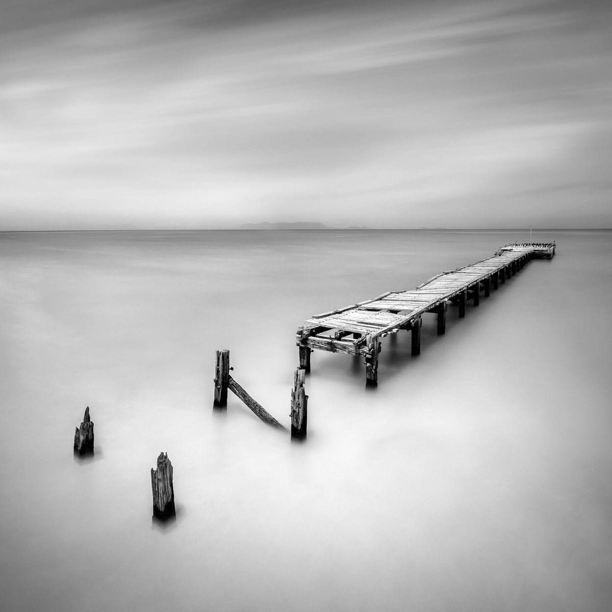 Serenity No.2 by Samantha Lee Osner, a minimal black and white seascape