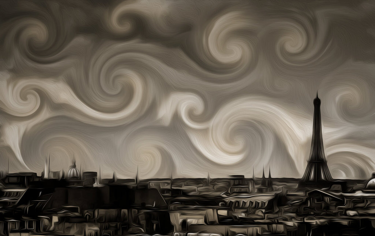 Paris by Graham Williams, an abstract impression of Paris and the Eiffel Tower