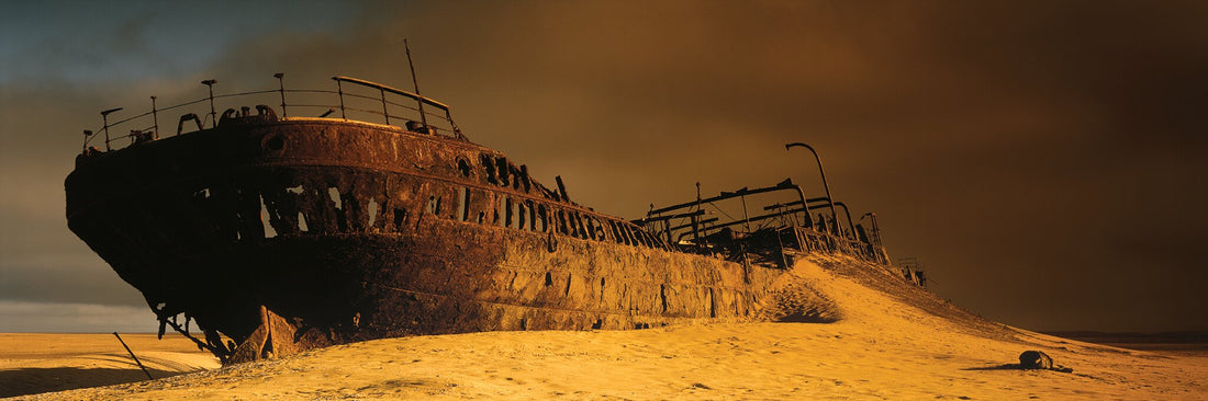 Evolution No.5, a Namibia shipwreck print by Koos van der Lende of the Bohlen wreck