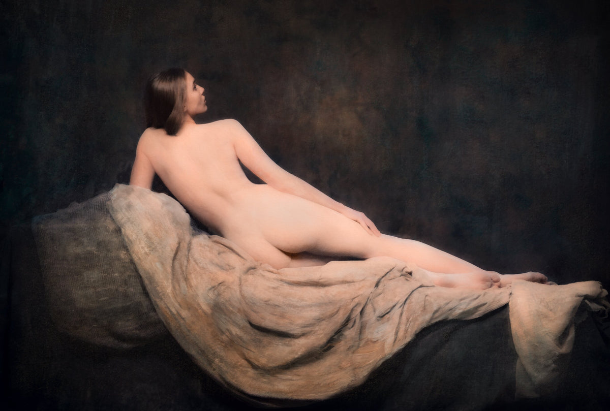 Goddess of Antiquity | Demure Collection by Ramzi Mansour, a mixed media portrait