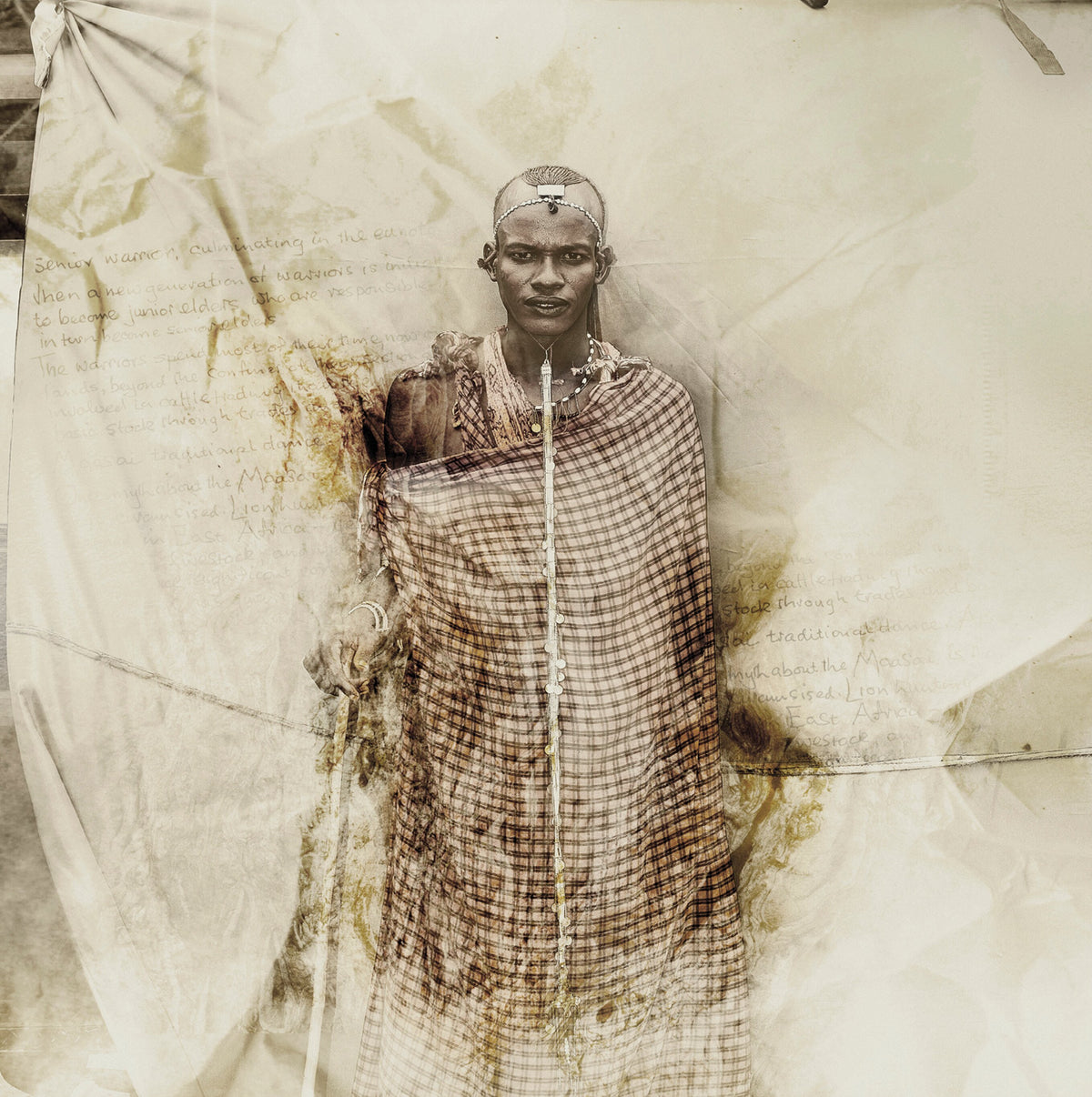 Maasai African Tribal Warrior | Msoe by Klaus Tiedge, a Maasai man in traditional dress