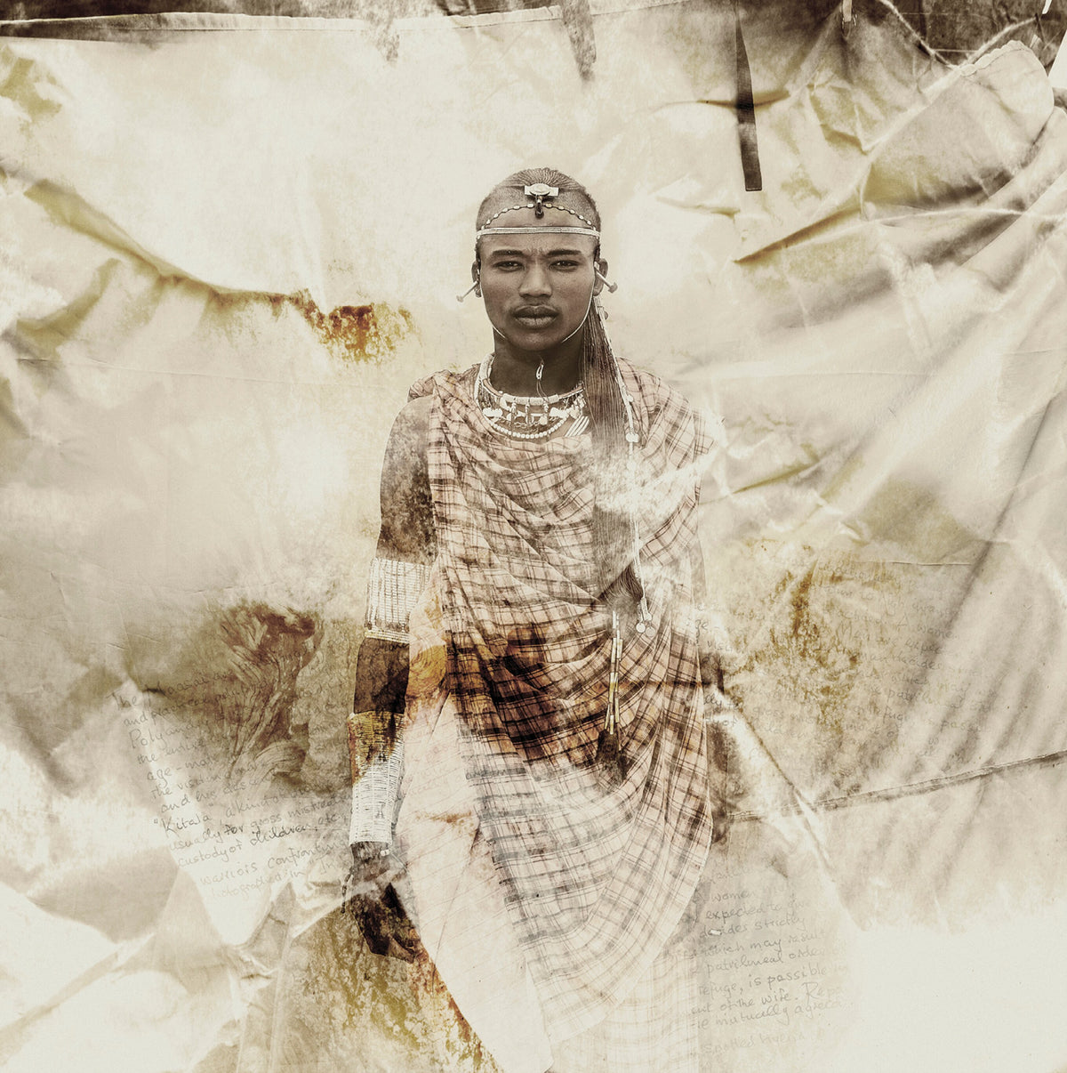 Maasai African Tribal Warrior | Olesikoki by Klaus Tiedge, a Maasai warrior portrait