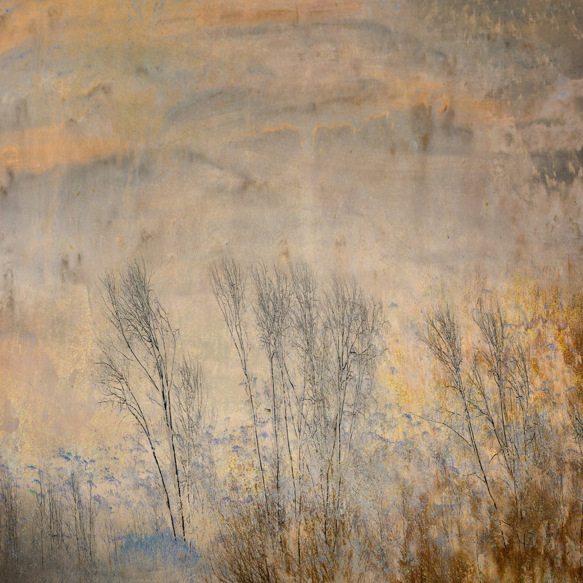 Pastel Impressions No.1 by Samantha Lee Osner, a mixed media landscape