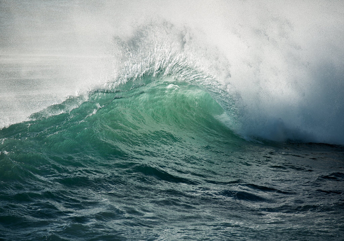 Aqua No.1 by Samantha Lee Osner, an ocean seascape print in blue and aqua tones