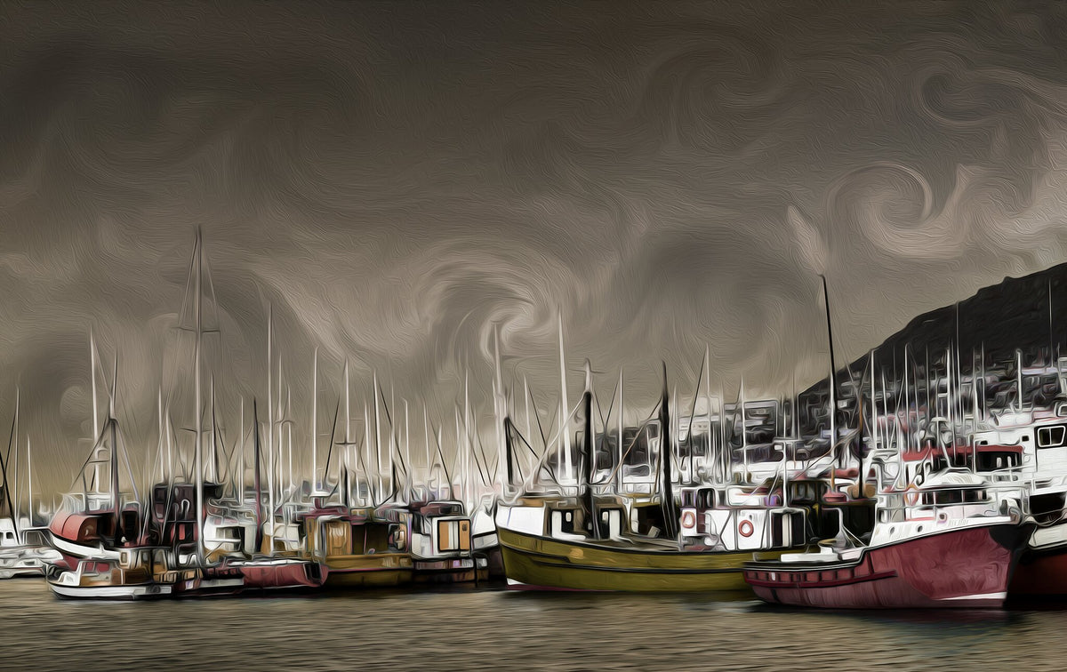 Moored by Graham Williams, a fine art print