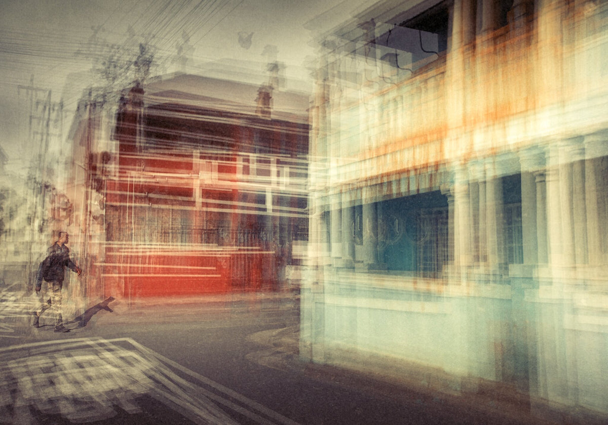 Heartbeat of the Mother City No.4 by Martin Osner, an abstract Cape Town street scene