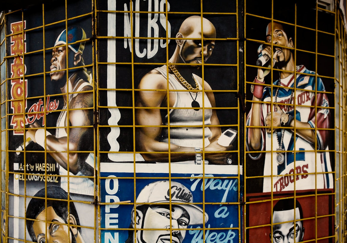 Downtown District No.1 by Martin Osner, a Cape Town street scene in a cubist impression