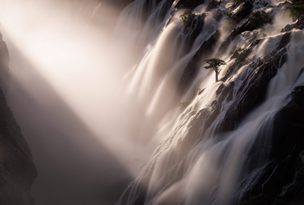 Ruacana Falls, a Namibia waterfall print by Hougaard Malan on the Kunene River
