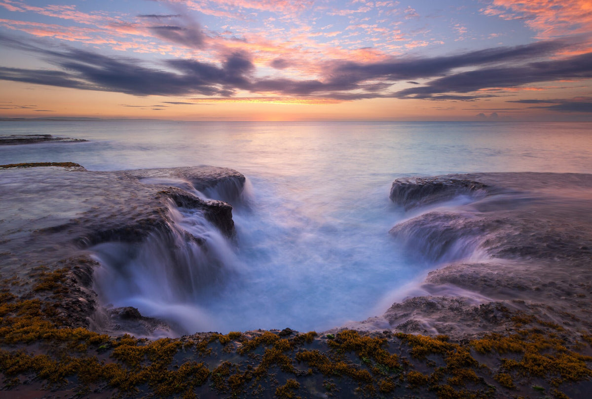 Arniston No.3 by Hougaard Malan, a seascape at high tide